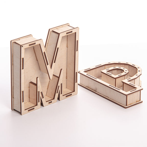 Letra madera 20 cm (montadas)