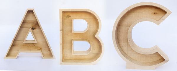 Letras madera fresada 195 mm