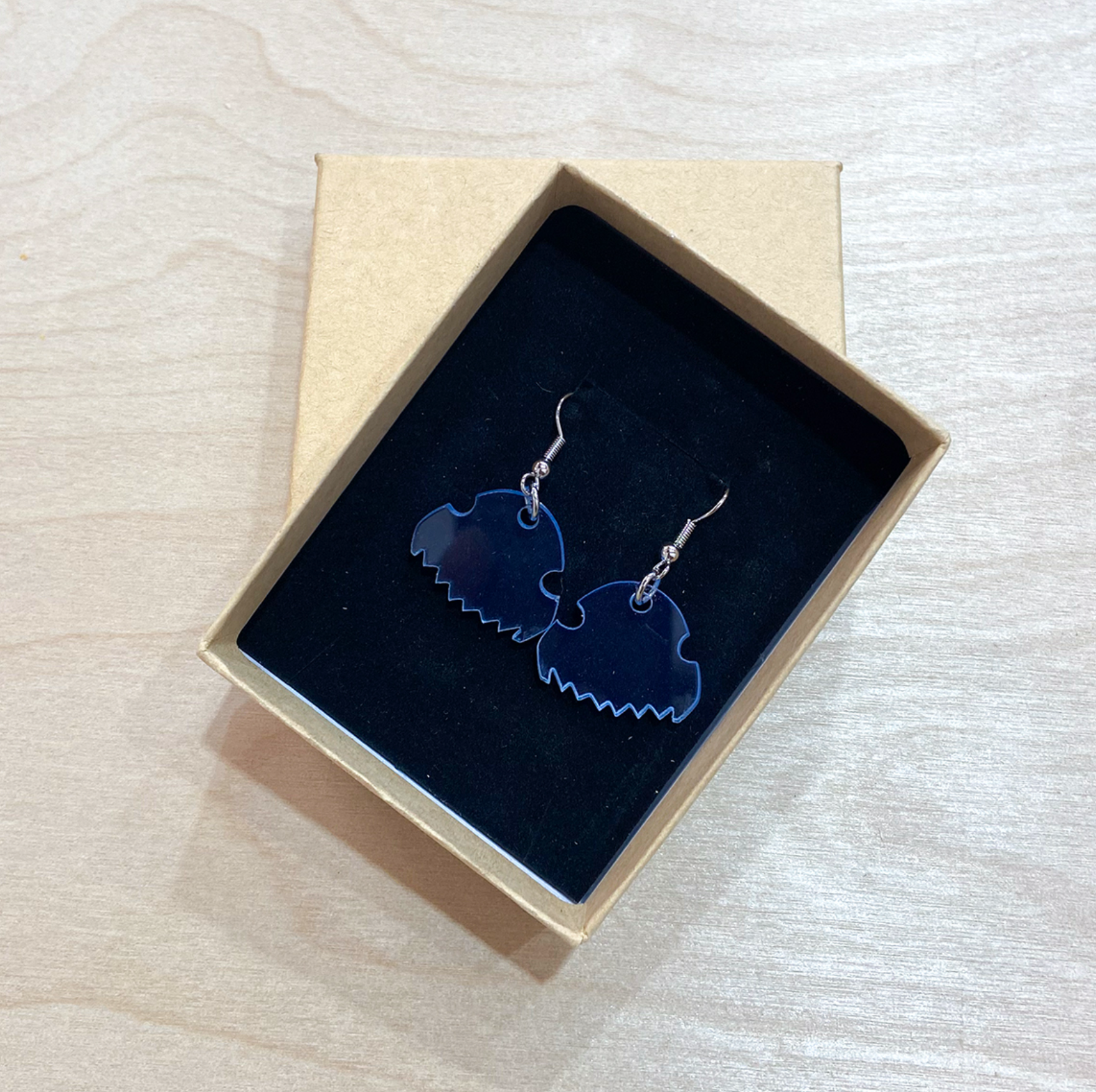 Pendientes peineta metacrilato fluor