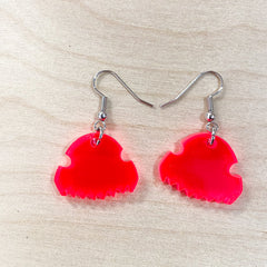 Pendientes peineta metacrilato fluor