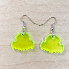 Pendientes peineta metacrilato fluor