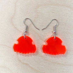 Pendientes peineta metacrilato fluor