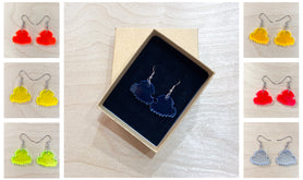 Pendientes peineta metacrilato fluor